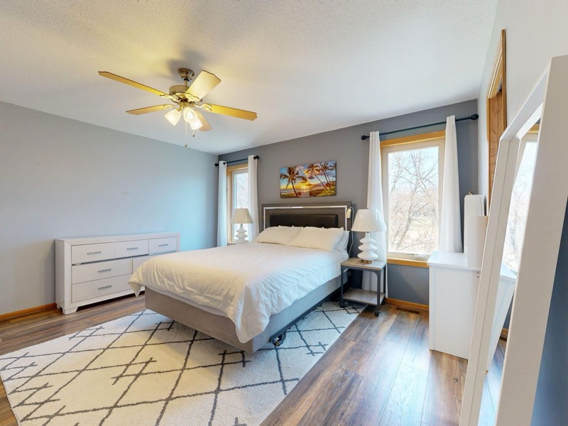 A guest-ready bedroom with fresh linen
